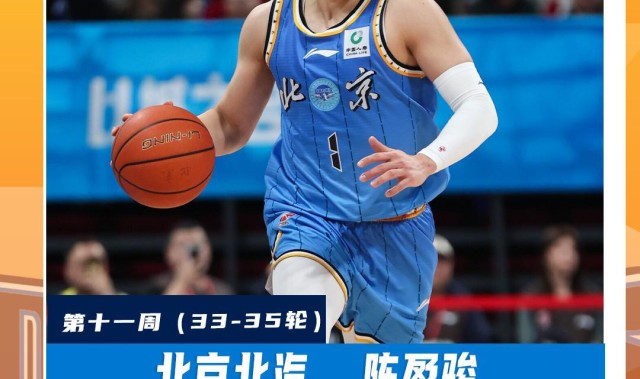 乐鱼体育app下载-官方：陈盈骏、约翰逊当选CBA常规赛第十一周最佳球员